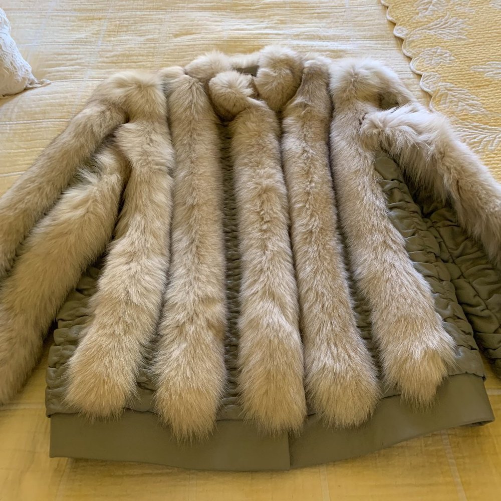 Silver Fox Fur Coat